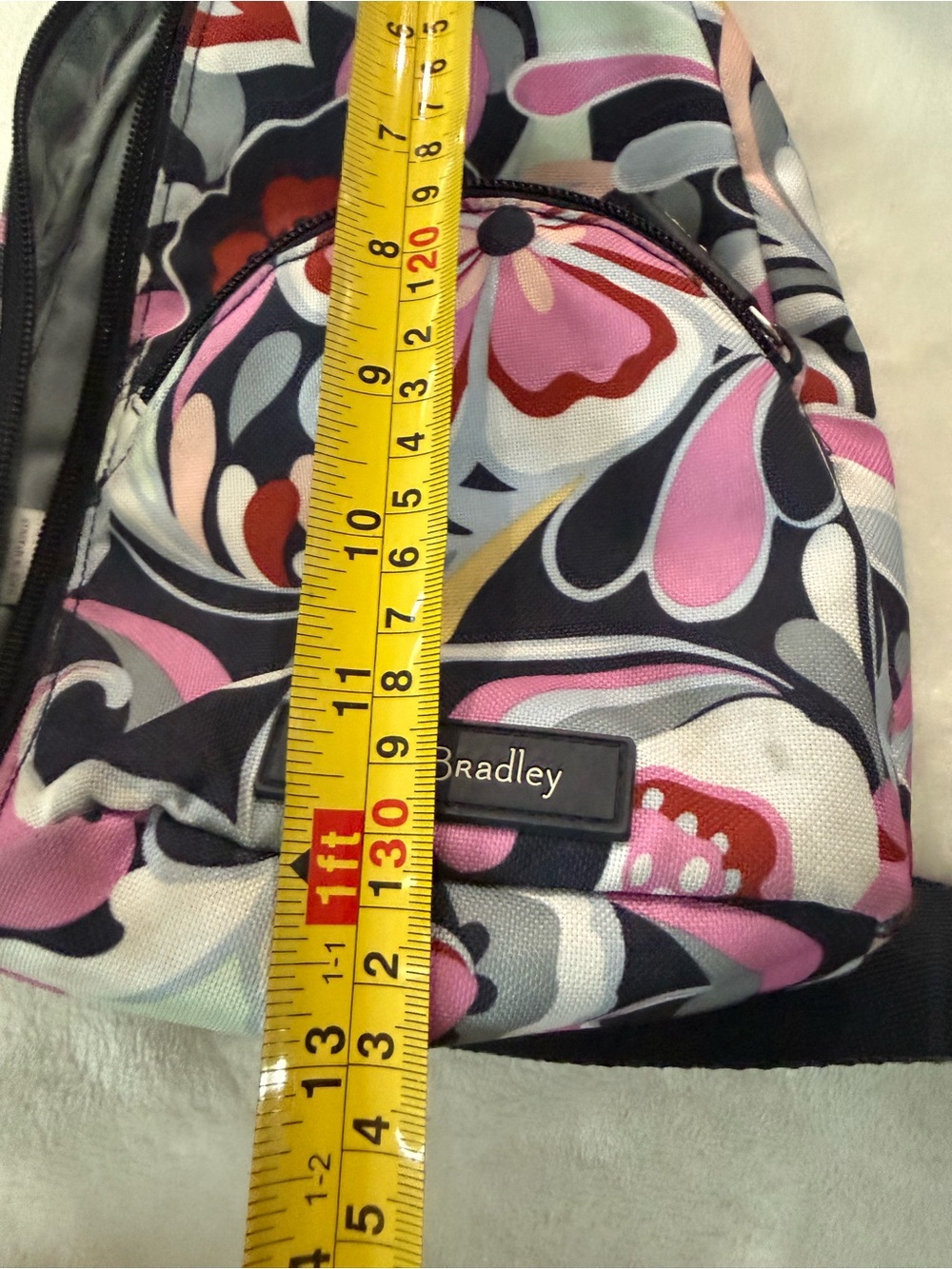 Vera Bradley Crossbody Sling Essential Backpack Floral Purse Compact - Picture 7 of 8
